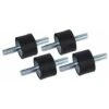 PAC Air - Air) 4pcs Supports En Caoutchouc D'isolant Anti-Vibration M8 30 X 20 Supports Amortisseurs De Vibrations Isolateur En Caoutchouc Anti-Vibration Avec Vis