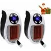 2pièces 500 Watts Chauffage Soufflant Ceramique Mini Chauffage Soufflant Chauffage Dappoint éConomique Portable Chauffage Sur Prise Avec Thermostat Et Minuterie, Pour Bureau, Chambre, Salon （blanche-a
