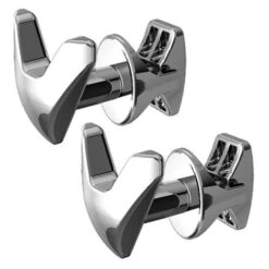 Patères En V Chromés (x2) Pour Radiateur Sèche-serviettes Tubes Ronds
