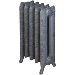Radiateur Fonte Fleuri - Hauteur 660mm - Longueur 76mm - 104 Watt - Epaisseur 203mm - Contenance 2.3L - L266/1