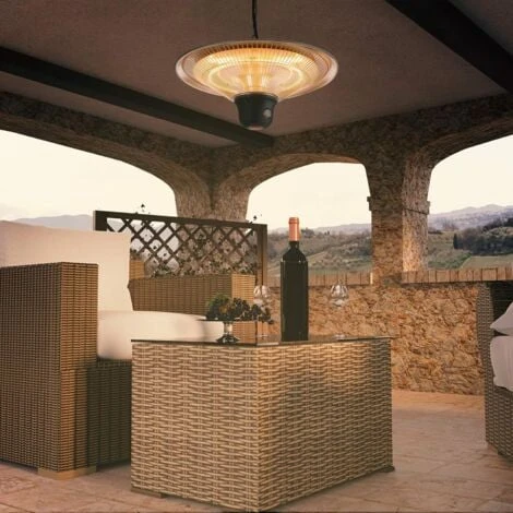 AREBOS Radiateur Plafond Chauffage Infrarouge 1500W Avec Télécommande Chauffage Très Rapide 2 AREBOS Radiateur Plafond Chauffage Infrarouge 1500W Avec Télécommande Chauffage Très Rapide – Image 2