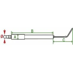 Électrode Spécifique BE1.0 Type 4 - DIFF Pour Buderus : 63008653 -Atlantic Magasin 107840 3
