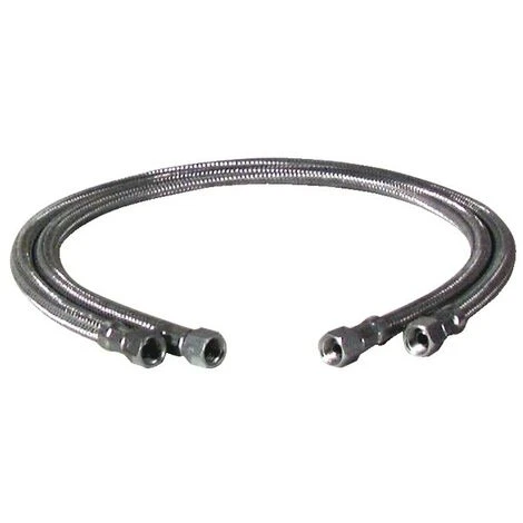 Flexible Fioul F3/8 X F3/8 Droit Longueur 500mm (X 2) - DIFF 1 Flexible Fioul F3/8 X F3/8 Droit Longueur 500mm (X 2) - DIFF