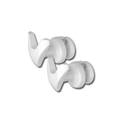 Patères En V Blancs (x2) Pour Radiateur Sèche-serviettes Tubes Plats