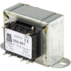 Transformateur à Montage Sur Châssis, Vin 230V C.a., Vout 6.3V C.a., 2 Sorties, 20VA ( Prix Pour 1 )