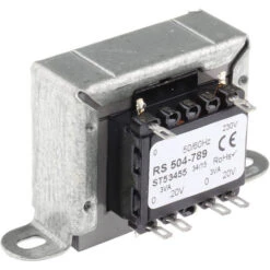 Transformateur à Montage Sur Châssis, Vin 230V C.a., Vout 20V C.a., 2 Sorties, 6VA ( Prix Pour 1 )