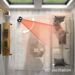 Mini Radiateur Soufflant Céramique Avec Oscillation Automatique Et 2 Réglages De Température - 2000W Pro Breeze -Atlantic Magasin 11604690 3