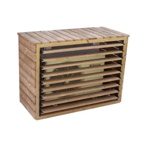 Habrita Foresta - Cache Climatiseur Extérieur 1,32 X 0,58 X 1,47 M épicéa Thermo Chauffé - CC1306XL 1 Habrita Foresta - Cache Climatiseur Extérieur 1,32 X 0,58 X 1,47 M épicéa Thermo Chauffé - CC1306XL