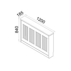 TOPKIT | Cache Radiateur Cristian 3121 | 120 Cm De Large |Grand Cache-radiateur | Design élégant | Puccini -Atlantic Magasin 12169262 5