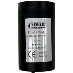 Condensateur De Démarrage 200uf à 250uf 250v à Cosses Faston Pour Moteur Monophasé