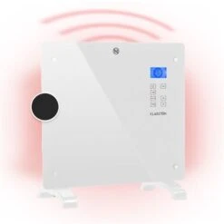 Norderney Chauffage à Convection Thermostat Minuterie 1000W - Blanc
