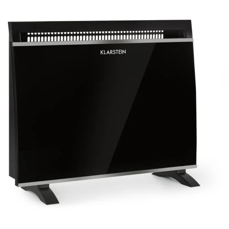 Gotland Radiateur Convecteur En Verre 600W 900W 1500W - Noir 1 Gotland Radiateur Convecteur En Verre 600W 900W 1500W - Noir