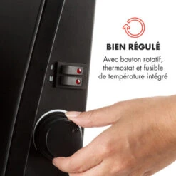 Gotland Radiateur Convecteur En Verre 600W 900W 1500W - Noir 7 Gotland Radiateur Convecteur En Verre 600W 900W 1500W - Noir -Atlantic Magasin 12991497 3