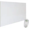 Viesta H900 Panneau De Chauffage Infrarouge Crystal Carbon (dernière Technologie) Panneau Radiateur Ultra Mince Chauffage Mural Blanc - 900 Watts + Viesta TH10 Thermostat