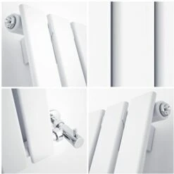 Radiateur Design Delta - Vertical Blanc 160 Cm X 28 Cm X 4.6 Cm 588 Watts -Atlantic Magasin 1321075 3