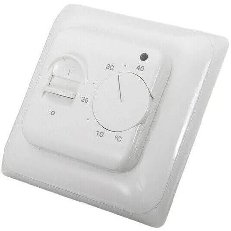 Thermostat Analogique 16A 230V Pour Plancher Chauffant, Chauffage Au Sol 1 Thermostat Analogique 16A 230V Pour Plancher Chauffant, Chauffage Au Sol