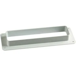 Bride Murale Rectangulaire Pvc - Décor : Blanc - Section : 55 X 220 Mm - Matériau : PVC - S&P