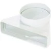 Coude Mixte Pvc - Décor : Blanc - Section : 55 X 220 Mm - Matériau : PVC - S&P