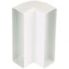 Coude Vertical Rectangulaire Pvc - Décor : Blanc - Section : 55 X 220 Mm - Matériau : PVC - S&P