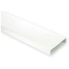 Tube Rectangulaire En Pvc - Longueur : 1500 Mm - Décor : Blanc - Section : 55 X 220 Mm - Matériau : PVC - S&P