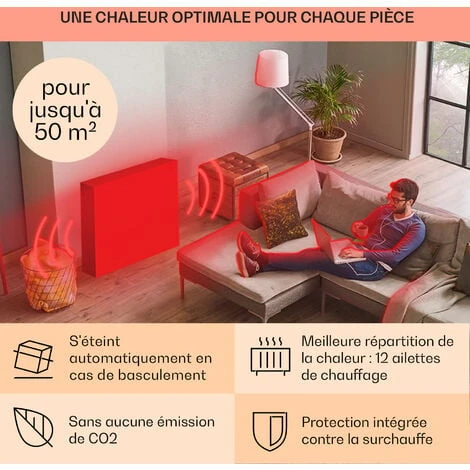 Thermaxx 2500 Radiateur à Bain D'huile 2500W 5-35°C - Noir & Blanc 5 Thermaxx 2500 Radiateur à Bain D'huile 2500W 5-35°C - Noir & Blanc – Image 5