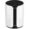 COSTWAY Purificateur D’Air Silencieux,CADR 150m3/h,3 Etapes,3 Vitesses,Fonction Aromathérapie Pour Maison,Bureau 21 X 21 X 28CM Blanc+Noir