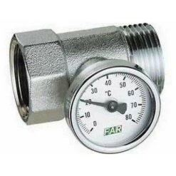 Raccord Porte-thermomètre Chromé Avec Thermomètre FAR 3432 1