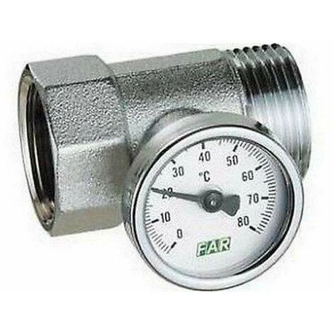 Raccord Porte-thermomètre Chromé Avec Thermomètre FAR 3432 1 1 Raccord Porte-thermomètre Chromé Avec Thermomètre FAR 3432 1