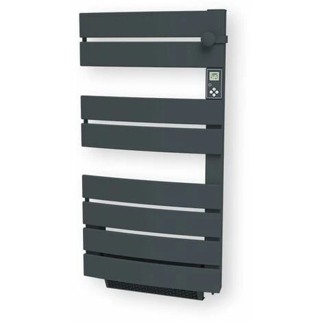 Carrera Radiateur Seche-serviette Gris Anthracite 750W + Soufflerie 1000W (1750W) - Lames Plates Ouverture Laterale 1 Carrera Radiateur Seche-serviette Gris Anthracite 750W + Soufflerie 1000W (1750W) - Lames Plates Ouverture Laterale