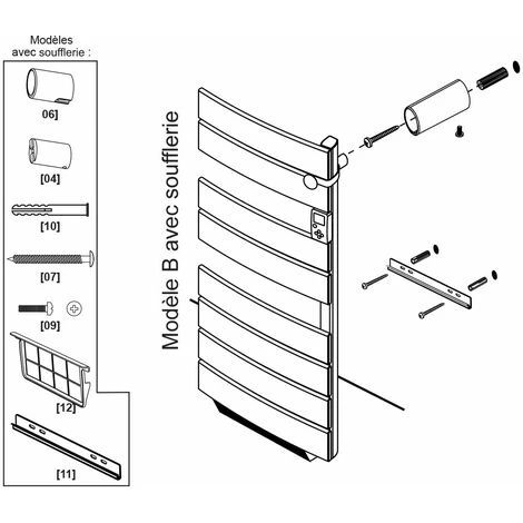 Carrera Radiateur Seche-serviette Gris Anthracite 750W + Soufflerie 1000W (1750W) - Lames Plates Ouverture Laterale 4 Carrera Radiateur Seche-serviette Gris Anthracite 750W + Soufflerie 1000W (1750W) - Lames Plates Ouverture Laterale – Image 4
