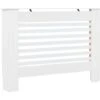 Cache-radiateur Blanc 112x19x81,5 Cm MDF VidaXL