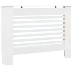 Cache-radiateur Blanc 112x19x81,5 Cm MDF VidaXL