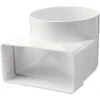 Coude Rectangle/rond - 60x122mm / Ø100 - Winflex Ventilation