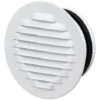 Grille D'aération Avec Caoutchouc Ø150mm - Acier Blanc - Anti Insecte - Winflex Ventilation