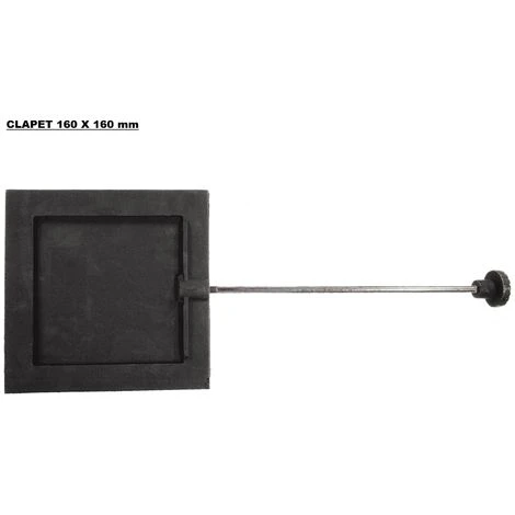 Clapet Coulissant Pour Poêle à Bois 160 X 160 Mm 1 Clapet Coulissant Pour Poêle à Bois 160 X 160 Mm