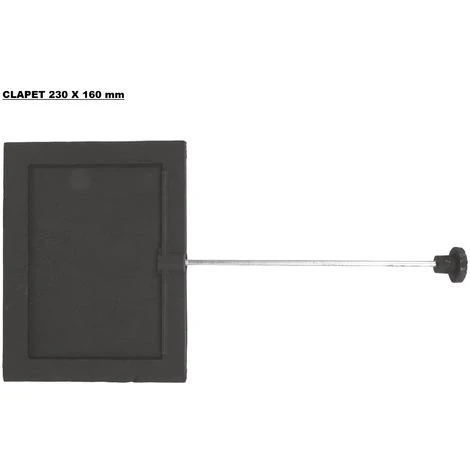 Clapet Coulissant Pour Poêle à Bois 160 X 160 Mm 2 Clapet Coulissant Pour Poêle à Bois 160 X 160 Mm – Image 2