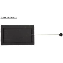 Clapet Coulissant Pour Poêle à Bois 160 X 160 Mm 7 Clapet Coulissant Pour Poêle à Bois 160 X 160 Mm -Atlantic Magasin 16212076 3