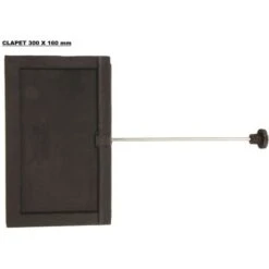 Clapet Coulissant Pour Poêle à Bois 160 X 160 Mm 8 Clapet Coulissant Pour Poêle à Bois 160 X 160 Mm -Atlantic Magasin 16212076 4