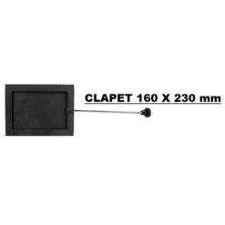 Clapet Coulissant Pour Poêle à Bois 160 X 160 Mm 9 Clapet Coulissant Pour Poêle à Bois 160 X 160 Mm -Atlantic Magasin 16212076 5