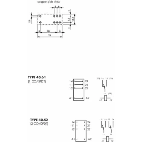 Finder 40.61.9.012.0000 Relais Pour Circuits Imprimés 12 V/DC 16 A 1 Inverseur (RT) 1 Pc(s) 3 Finder 40.61.9.012.0000 Relais Pour Circuits Imprimés 12 V/DC 16 A 1 Inverseur (RT) 1 Pc(s) – Image 3