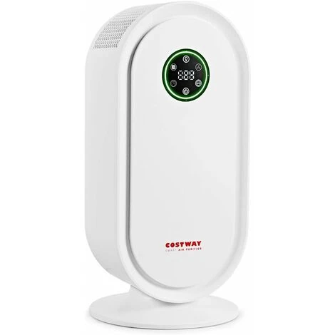 COSTWAY Purificateur D'air Avec Filtre De Rechange En HEPA Et Charbon Actif,Système De Capteur Intelligent Jusqu'à 40m²pour Eliminer Pollen 1 COSTWAY Purificateur D'air Avec Filtre De Rechange En HEPA Et Charbon Actif,Système De Capteur Intelligent Jusqu'à 40m²pour Eliminer Pollen