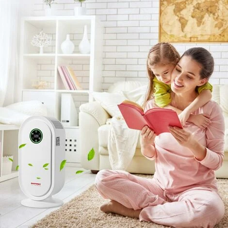 COSTWAY Purificateur D'air Avec Filtre De Rechange En HEPA Et Charbon Actif,Système De Capteur Intelligent Jusqu'à 40m²pour Eliminer Pollen 2 COSTWAY Purificateur D'air Avec Filtre De Rechange En HEPA Et Charbon Actif,Système De Capteur Intelligent Jusqu'à 40m²pour Eliminer Pollen – Image 2