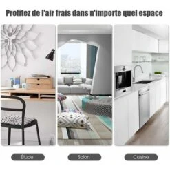 COSTWAY Purificateur D'air Avec Filtre De Rechange En HEPA Et Charbon Actif,Système De Capteur Intelligent Jusqu'à 40m²pour Eliminer Pollen 7 COSTWAY Purificateur D'air Avec Filtre De Rechange En HEPA Et Charbon Actif,Système De Capteur Intelligent Jusqu'à 40m²pour Eliminer Pollen -Atlantic Magasin 16894891 3