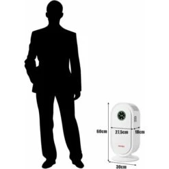 COSTWAY Purificateur D'air Avec Filtre De Rechange En HEPA Et Charbon Actif,Système De Capteur Intelligent Jusqu'à 40m²pour Eliminer Pollen 9 COSTWAY Purificateur D'air Avec Filtre De Rechange En HEPA Et Charbon Actif,Système De Capteur Intelligent Jusqu'à 40m²pour Eliminer Pollen -Atlantic Magasin 16894891 5