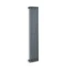 Delgado Radiateur à Eau Chaude 508W Montage Mural Pour 10m² - Gris