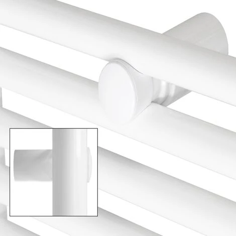 Radiateur Sèche-serviettes ECD Germany Modèle Sahara X 1 500 Mm 500 Bent Blanc Avec Connexion Côté Support De Serviette 4 Radiateur Sèche-serviettes ECD Germany Modèle Sahara X 1 500 Mm 500 Bent Blanc Avec Connexion Côté Support De Serviette – Image 4