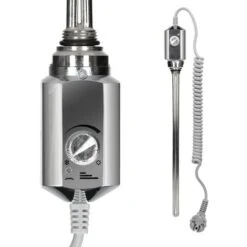 ECD Germany Radiateur De Salle De Bain électrique 300W - 300 X 800 Mm - Chrome - Droit Avec Raccordement Latéral - Sèche-serviettes -Atlantic Magasin 17528863 5