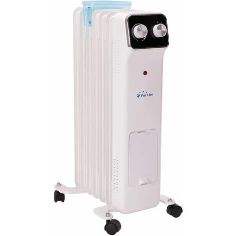Radiateur D'huile Blanc Avec Réservoir D'humidification 2 Radiateur D'huile Blanc Avec Réservoir D'humidification – Image 2