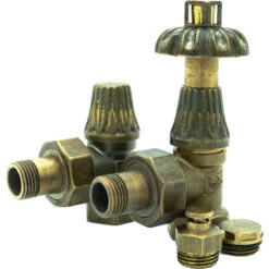 Kit Vanne Thermostatique Avec Poignée Fleurie Pour Radiateur Fonte