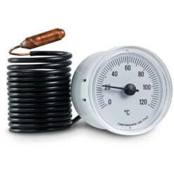 Thermomètre Capillaire, Rechange Pour Chaudière, Diamètre Externe 45, Trou Pour Encastrement Diamètre 42